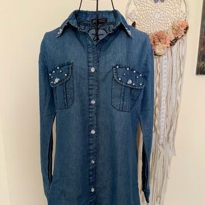 Women's Long Sleeve Denim Dress